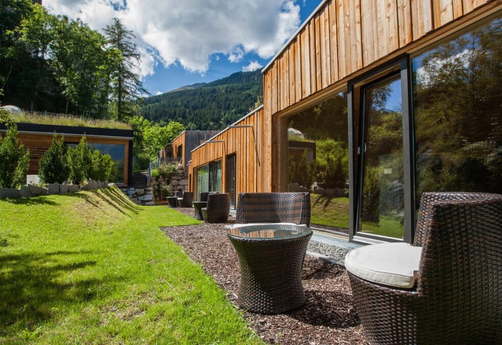 Terasse Zimmer Hotel Refugio Laudegg Ladis Tirol